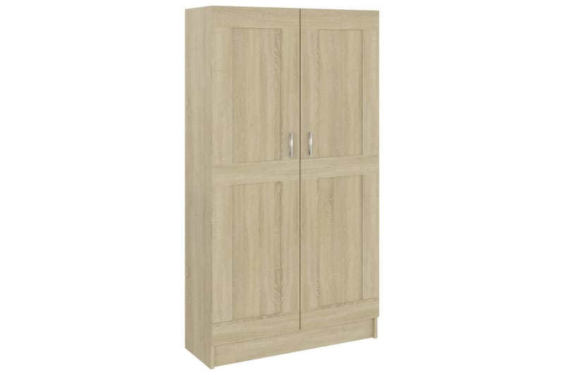 Bokskåp sonoma-ek 82,5x30,5x150 cm spånskiva - Brun - Förvaring - Hylla - Bokhylla