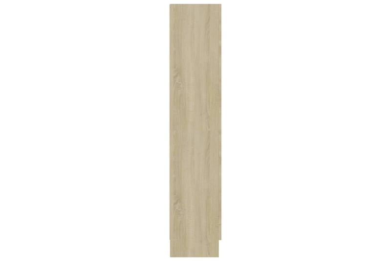 Bokskåp sonoma-ek 82,5x30,5x150 cm spånskiva - Brun - Förvaring - Hylla - Bokhylla