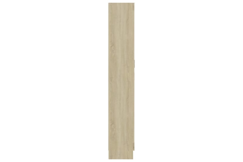 Bokskåp sonoma-ek 82,5x30,5x185,5 cm spånskiva - Brun - Förvaring - Hylla - Bokhylla