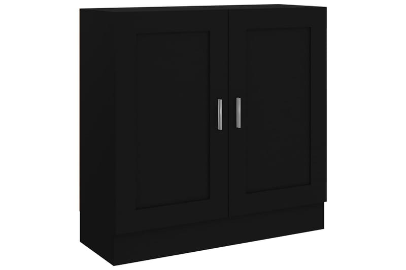 Bokskåp svart 82,5x30,5x80 cm spånskiva - Svart - Förvaring - Hylla - Bokhylla