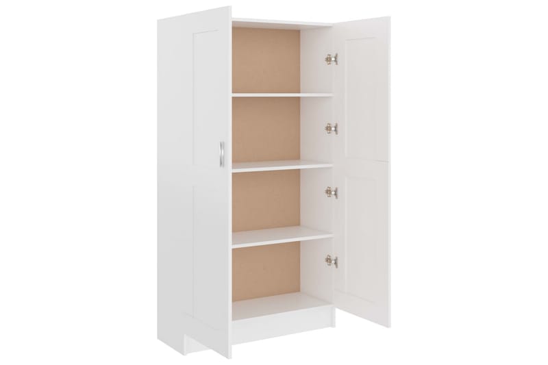 Bokskåp vit 82,5x30,5x150 cm spånskiva - Vit - Förvaring - Hylla - Bokhylla