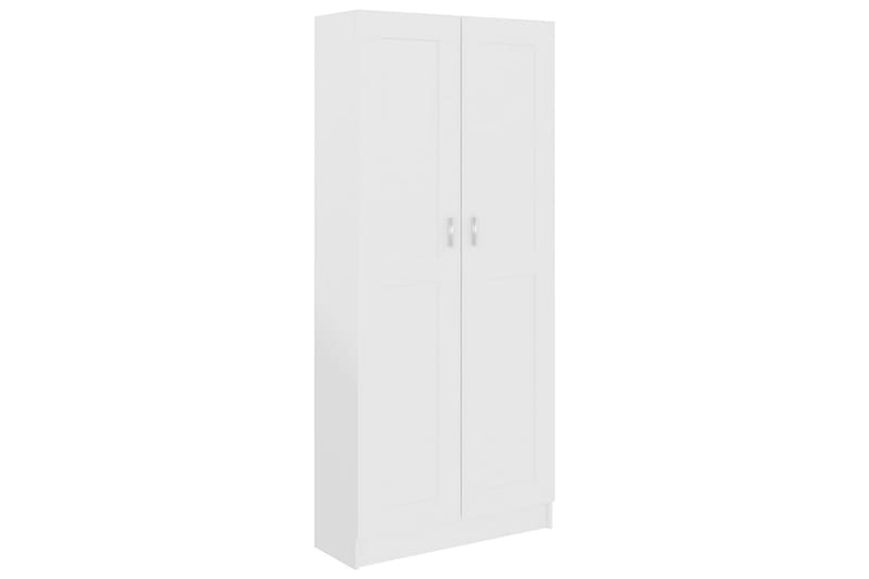 Bokskåp vit 82,5x30,5x185,5 cm spånskiva - Vit - Förvaring - Hylla - Bokhylla