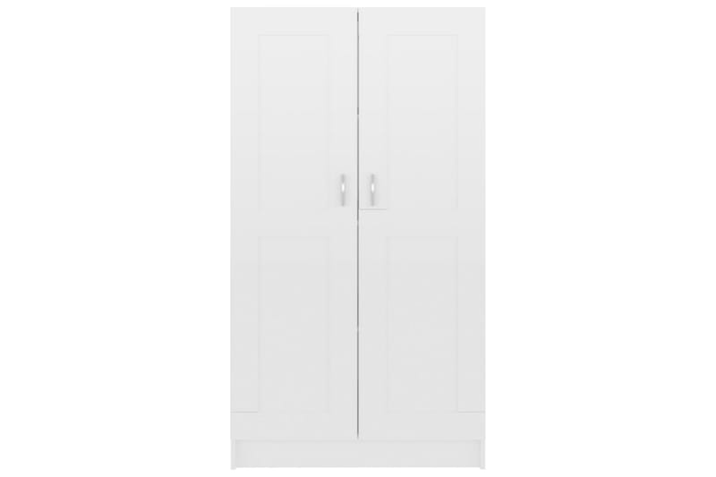 Bokskåp vit högglans 82,5x30,5x150 cm spånskiva - Vit - Förvaring - Hylla - Bokhylla