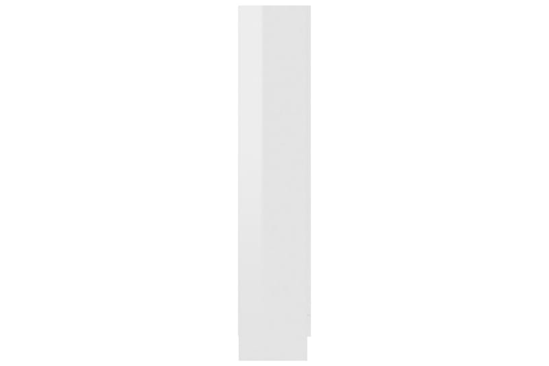 Bokskåp vit högglans 82,5x30,5x150 cm spånskiva - Vit - Förvaring - Hylla - Bokhylla