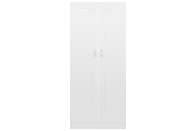 Bokskåp vit högglans 82,5x30,5x185,5 cm spånskiva - Vit - Förvaring - Hylla - Bokhylla