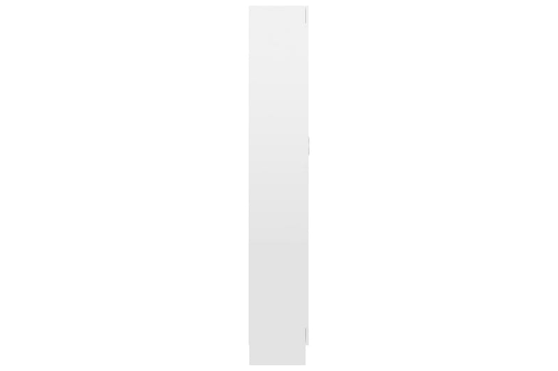 Bokskåp vit högglans 82,5x30,5x185,5 cm spånskiva - Vit - Förvaring - Hylla - Bokhylla