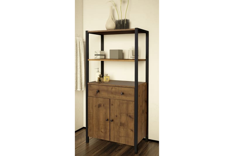 Brayden Hylla 60 cm - Brun/Svart - F�örvaring - Hylla - Bokhylla