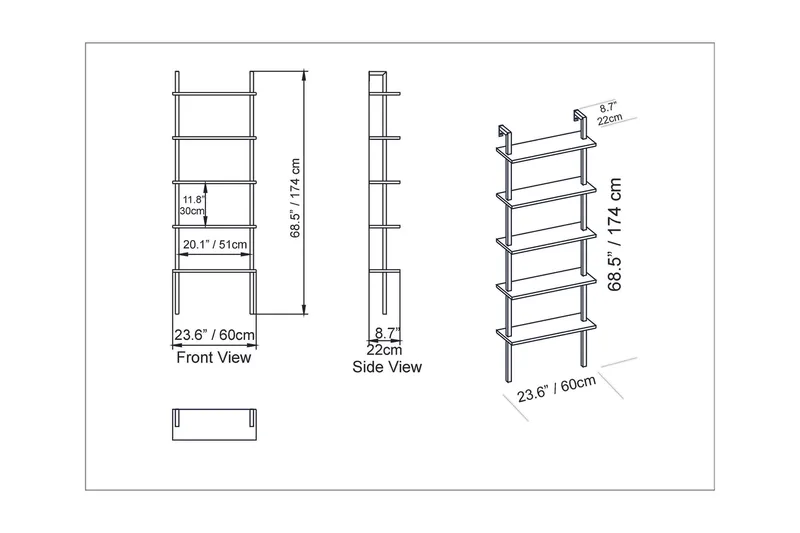 Brinkelid Bokhylla - Vit - Hus & renovering - Kök & bad - Kök & tvättstuga - Köksinredning - Kökshylla