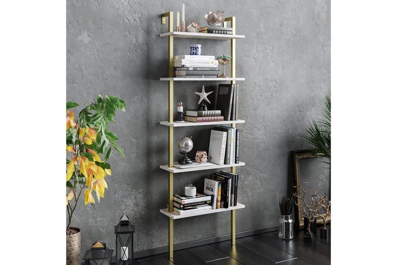 Brinkelid Bokhylla - Vit/Marmor - Hus & renovering - Kök & bad - Kök & tvättstuga - Köksinredning - Kökshylla