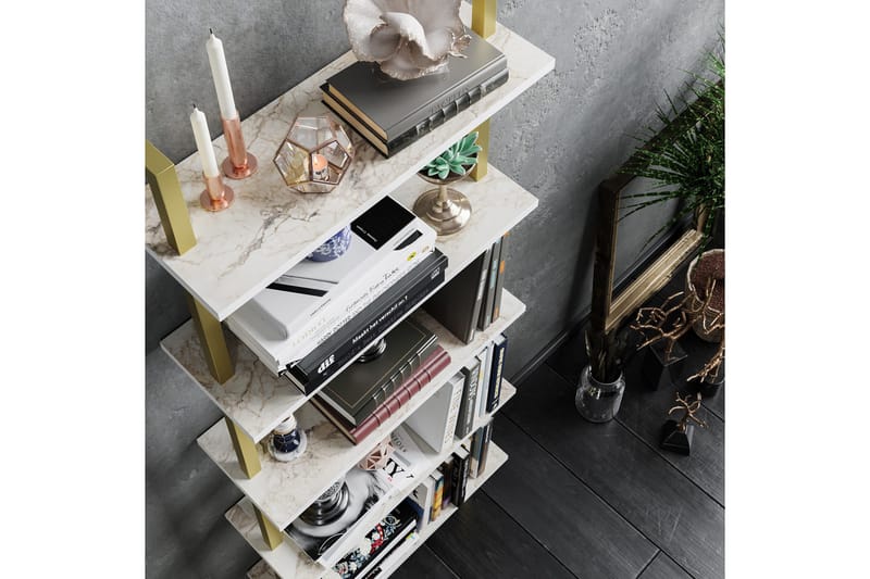 Brinkelid Bokhylla - Vit/Marmor - Hus & renovering - Kök & bad - Kök & tvättstuga - Köksinredning - Kökshylla