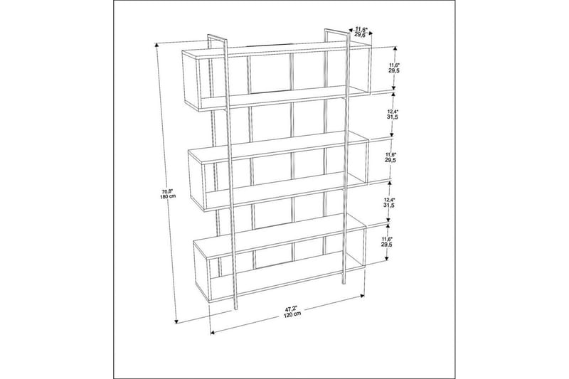 Bokhylla Bruti Grön / Rany - Grön / Rany - Förvaring - Hylla - Bokhylla
