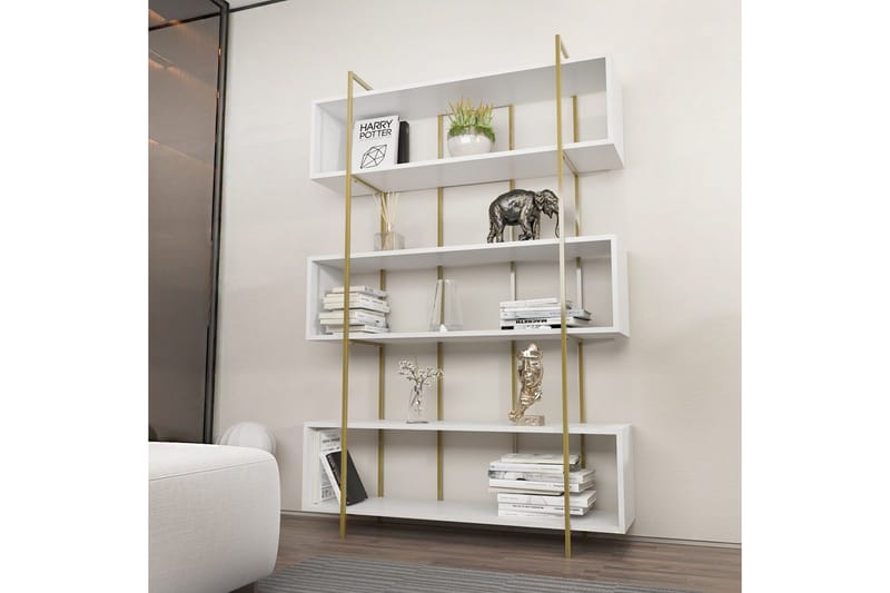 Bokhylla Bruti Vit / Rany - Vit / Rany - Förvaring - Hylla - Bokhylla