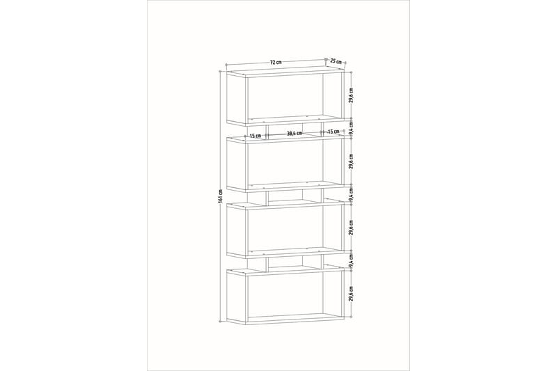 Burrells Bokhylla 72x25 cm - Antracit - Bokhylla