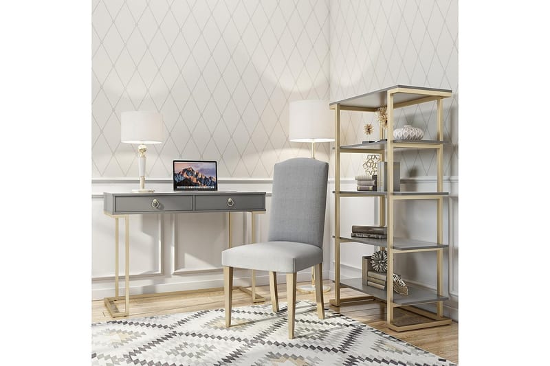 Camila Bokhylla 76x40 cm Grafitgrå - CosmoLiving - Förvaring - Hylla - Bokhylla