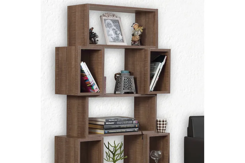Comfortale Bokhylla 84 cm i Valnöt - Brun - Förvaring - Hylla - Bokhylla