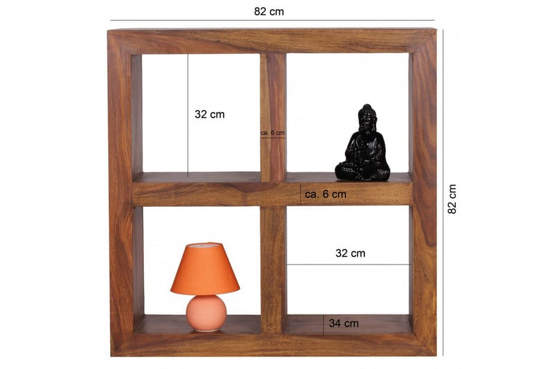 Dagtail Bokhylla 82 cm i Valnöt - Brun - Förvaring - Hylla - Bokhylla