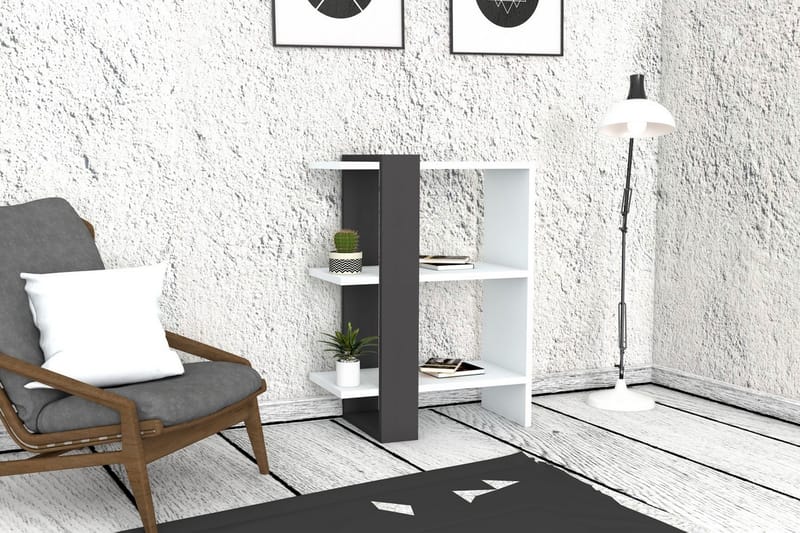 Davinroy Bokhylla 52 cm - Vit|Grå - Förvaring - Hylla - Bokhylla