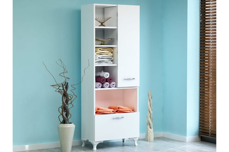 Decorotika Bokhylla 60 cm i Målat Trä - Vit - Förvaring - Hylla - Bokhylla