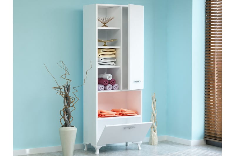 Decorotika Bokhylla 60 cm i Målat Trä - Vit - Förvaring - Hylla - Bokhylla