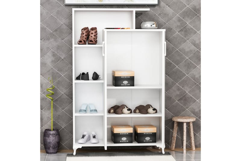 Decorotika Bokhylla 90 cm i Målat Trä - Vit - Förvaring - Hylla - Bokhylla