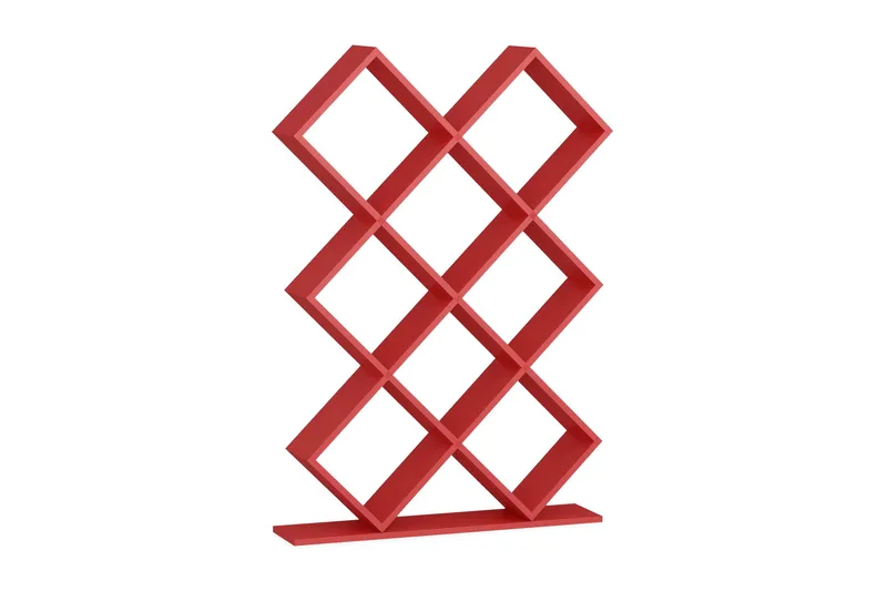 Decorotika Bokhylla - Röd - Förvaring - Hylla - Bokhylla