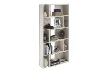 Decorotika Utdragbar Bokhylla 140 cm i Målat Trä - Vit - Förvaring - Hylla - Bokhylla