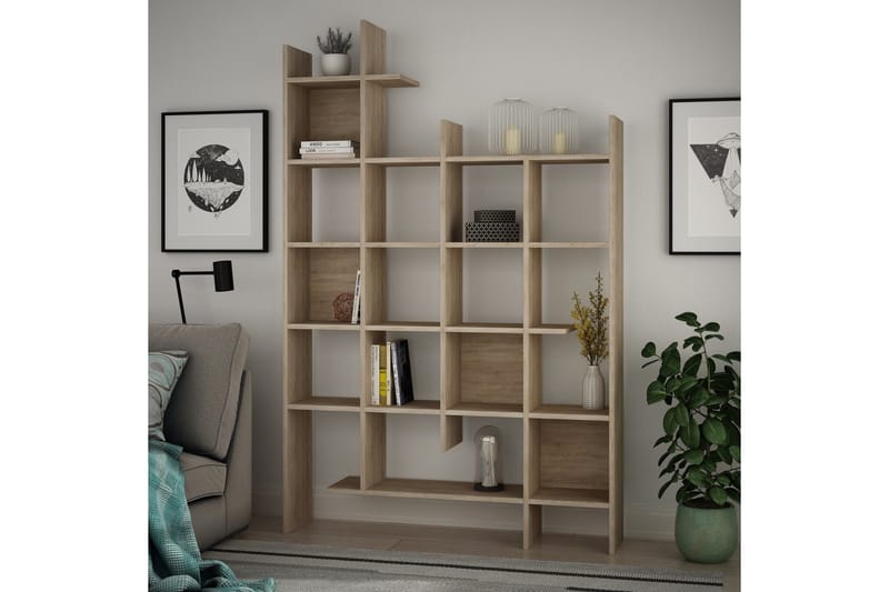 Decorta Bokhylla - Ek - Förvaring - Hylla - Bokhylla