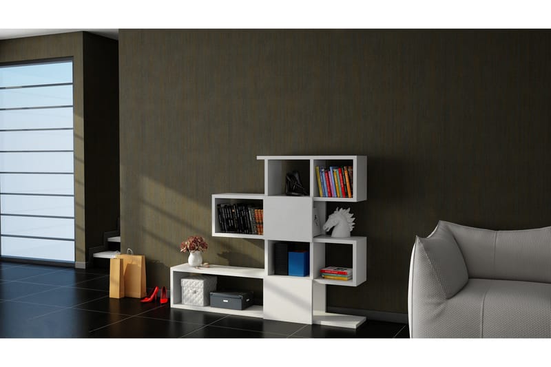 Decorta Bokhylla - Vit - Förvaring - Hylla - Bokhylla