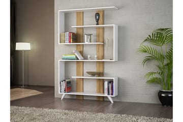 Decorta Bokhylla - Vit/Valnöt - Förvaring - Hylla - Bokhylla