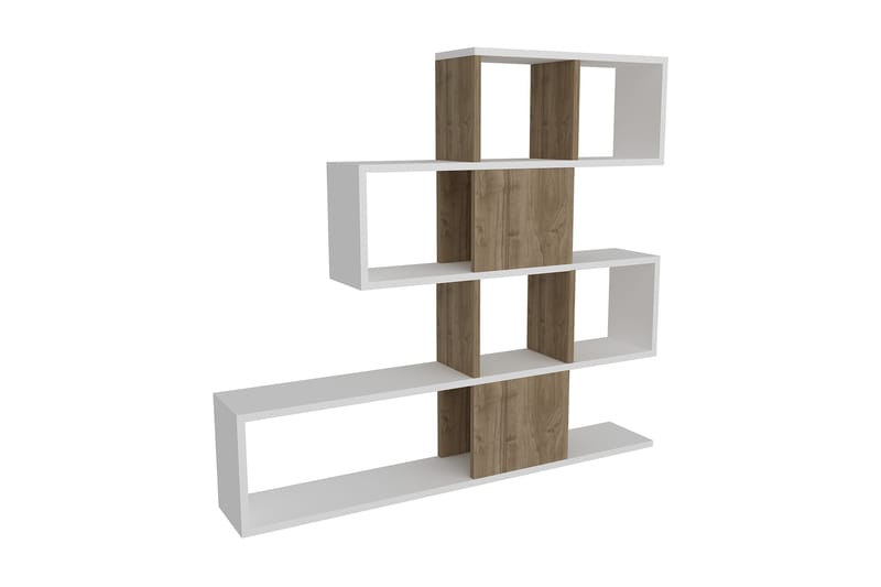 Decorta Bokhylla - Vit/Valnöt - Förvaring - Hylla - Bokhylla