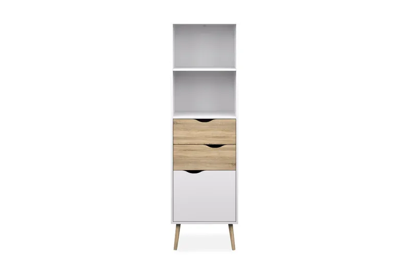 Delta Hylla 50 cm - Vit/Ek - Förvaring - Hylla - Bokhylla
