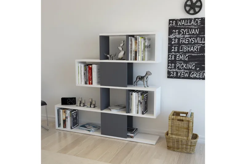 Desgrar Bokhylla 120x109 cm i Målat Trä - Vit - Förvaring - Hylla - Bokhylla