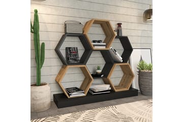 Desgrar Bokhylla 120x109 cm - Svart - Förvaring - Hylla - Bokhylla