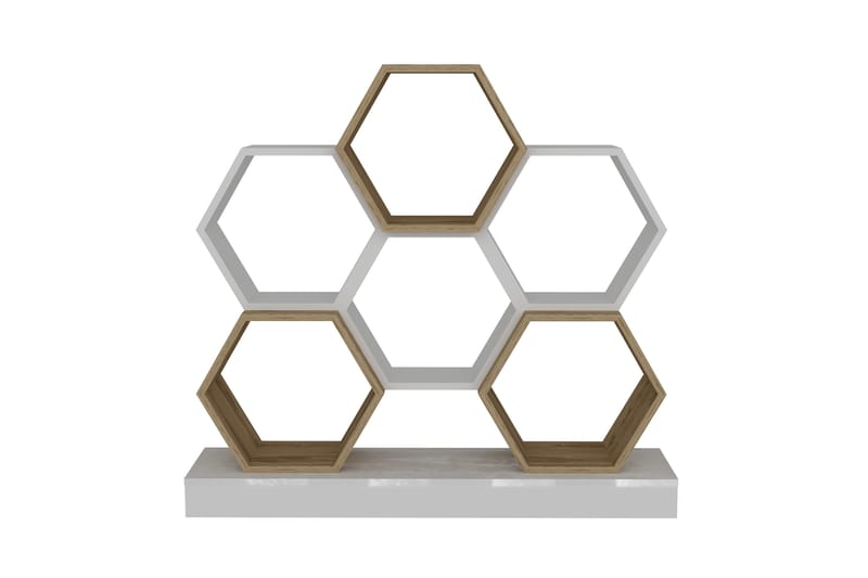 Desgrar Bokhylla 120x109 cm - Vit - Förvaring - Hylla - Bokhylla