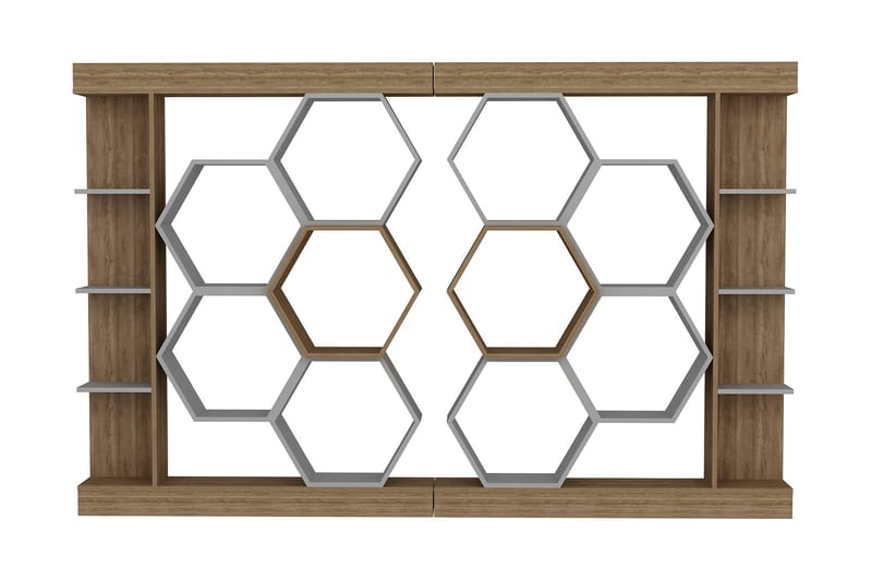 Desgrar Bokhylla 140x177,4 cm - Vit - Förvaring - Hylla - Bokhylla