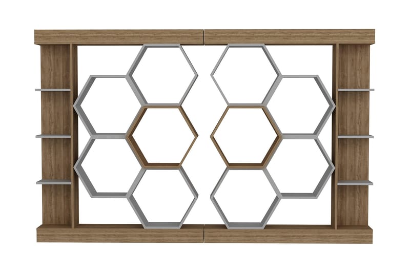 Desgrar Bokhylla 140x177,4 cm - Vit - Förvaring - Hylla - Bokhylla