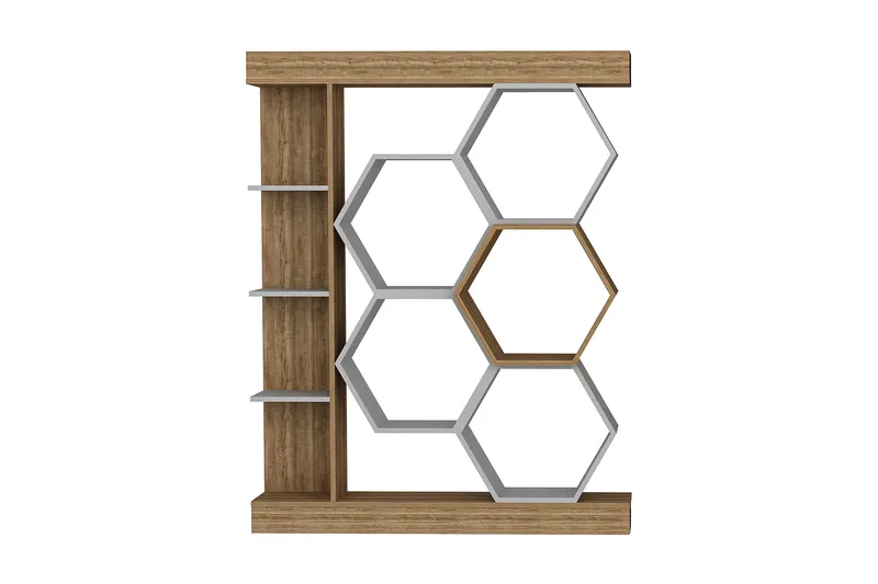 Desgrar Bokhylla 140x177,4 cm - Vit - Förvaring - Hylla - Bokhylla