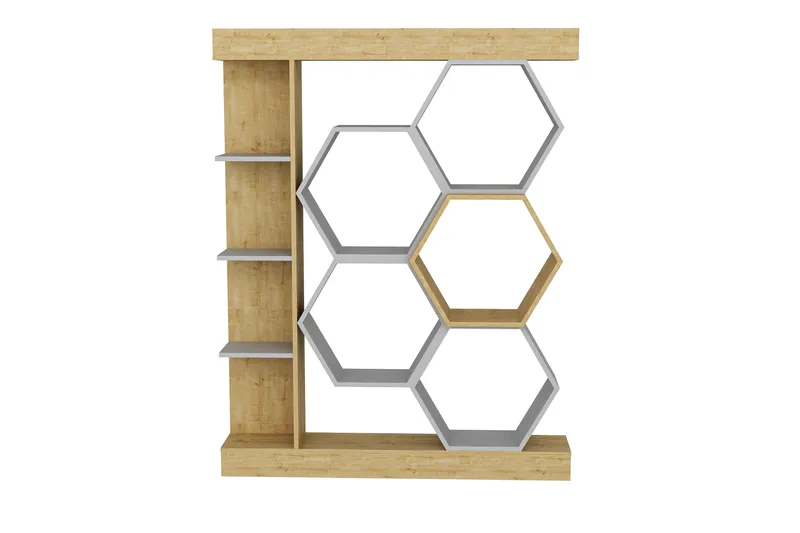 Desgrar Bokhylla 140x177,4 cm - Vit - Förvaring - Hylla - Bokhylla