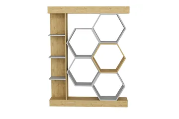 Desgrar Bokhylla 140x177,4 cm - Vit - Förvaring - Hylla - Bokhylla