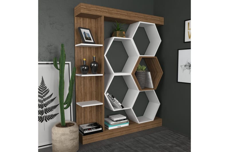 Desgrar Bokhylla 140x177,4 cm - Vit - Förvaring - Hylla - Bokhylla