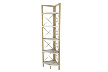 Desgrar Bokhylla 30,5x160 cm - Guld - Förvaring - Hylla - Hörnhylla