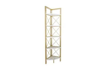 Desgrar Bokhylla 30,5x160 cm - Guld - Förvaring - Hylla - Hörnhylla