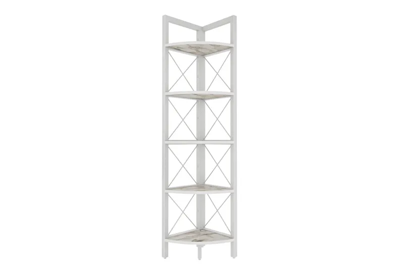 Desgrar Bokhylla 30,5x160 cm - Vit - Förvaring - Hylla - Hörnhylla