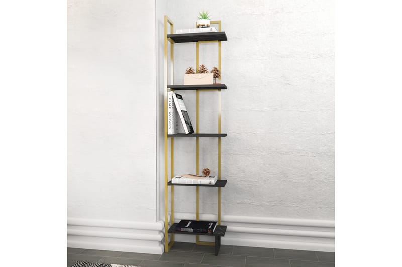 Desgrar Bokhylla 45,2x180 cm - Svart - Förvaring - Hylla - Bokhylla