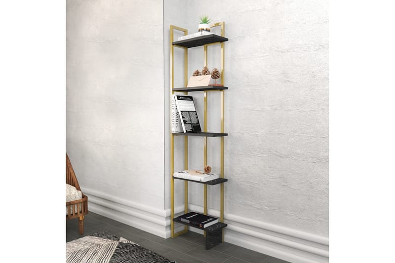 Desgrar Bokhylla 45,2x180 cm - Svart - Förvaring - Hylla - Bokhylla