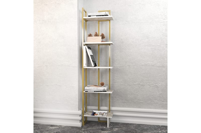 Desgrar Bokhylla 45,2x180 cm - Vit - Förvaring - Hylla - Bokhylla