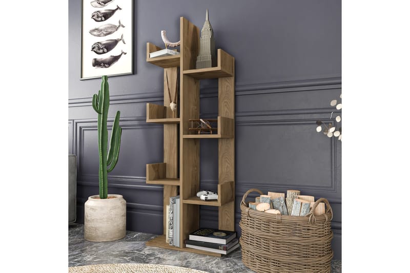 Desgrar Bokhylla 50x173 cm - Brun - Förvaring - Hylla - Bokhylla