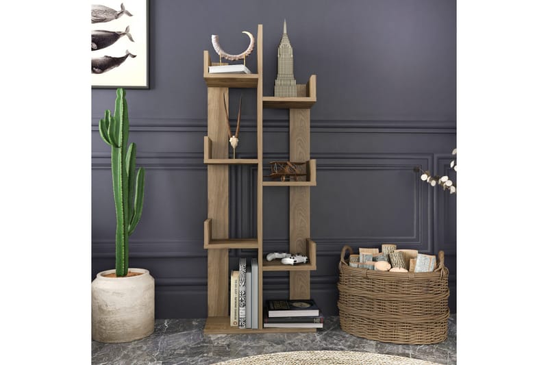 Desgrar Bokhylla 50x173 cm - Brun - Förvaring - Hylla - Bokhylla