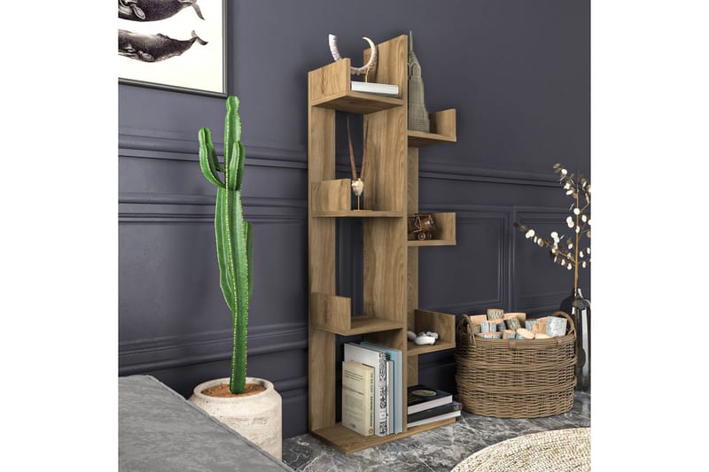 Desgrar Bokhylla 50x173 cm - Brun - Förvaring - Hylla - Bokhylla