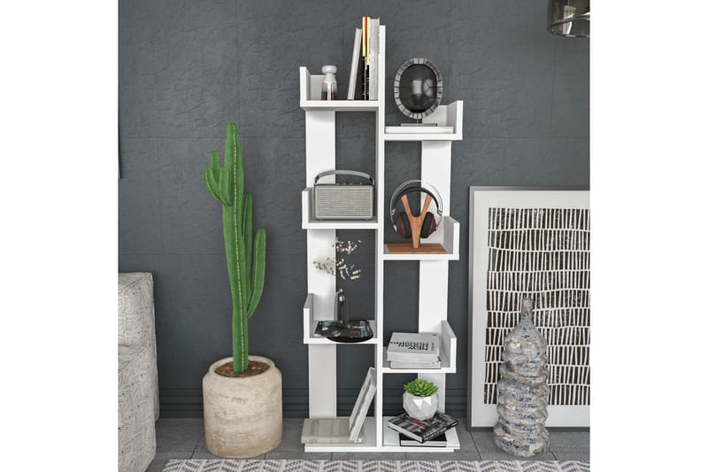 Desgrar Bokhylla 50x173 cm - Vit - Förvaring - Hylla - Bokhylla